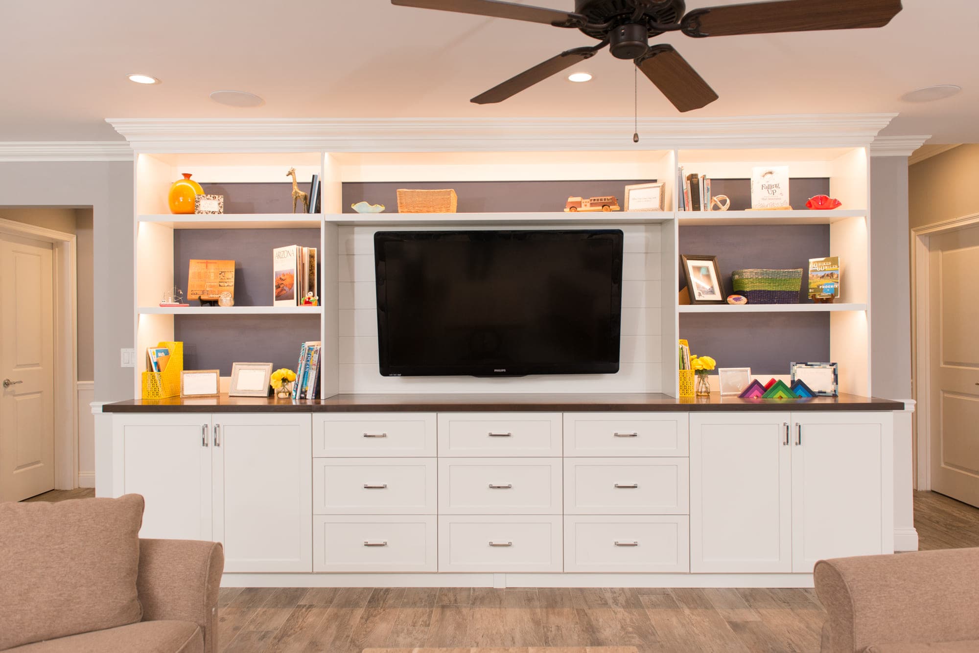 Media & Entertainment Centers project detail 2 — Classy Closets San Diego